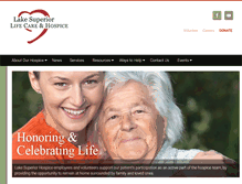 Tablet Screenshot of lakesuperiorhospice.org